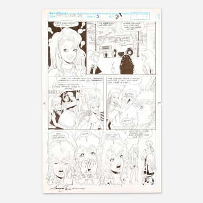 Lot 315 - Amanda Conner, Barbie Fashion #3 Story Page 23 Original Art (Marvel Comics, 1991) | Landry Pop Auctions