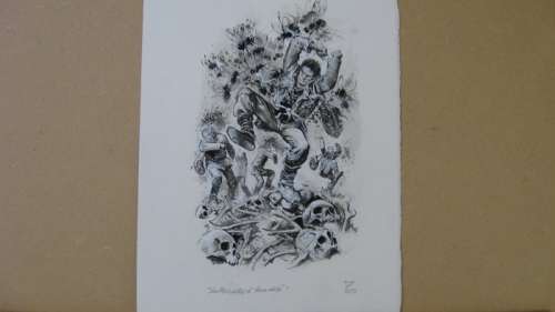 Follet, René - Dessin original - Les Mureilles d’Ananke | Catawiki