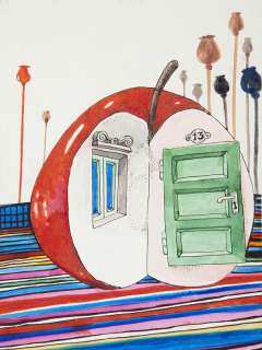 Andrzej Podulka (1951) | Andrzej Podulka | Jabłuszko, projekt okładki do czasopisma "Szpilki", 1984 | Desa Unicum