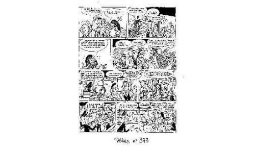 PELLOS. Â«Les Pieds NickelésÂ». 3 planches Ã  l’encre de Chine noire rehaussée | Tessier Sarrou