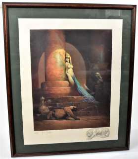 Frank Frazetta Signed Litho with Drawing | Forsythe’s Auctions