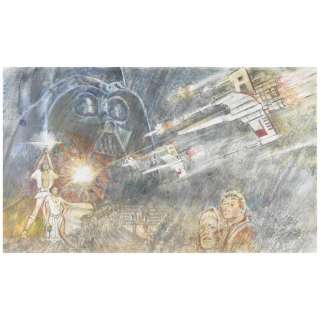 A Tom Jung Star Wars: Episode IV - A New Hope colorized artwork for the half-sheet poster | Bonhams