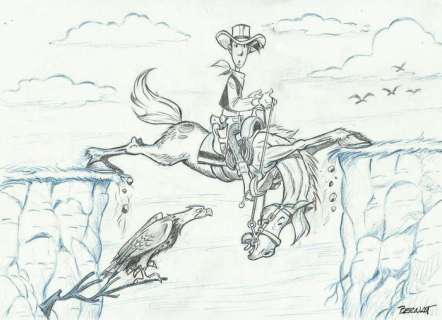 Bernat (Serrat, Bernardo)  - Original drawing - Lucky Luke | Catawiki