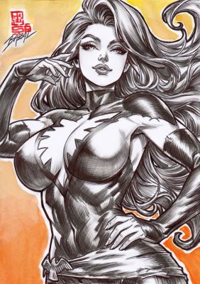 Angel Bazal | Dark Phoenix - THE FIRE THAT DEVOURS WORLDS / Bazal. 8,3x11,7 in. | Raremarq (Buy It Now)