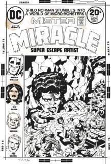 Jack Kirby Mike Royer - Mister miracle #16 cover (1973)