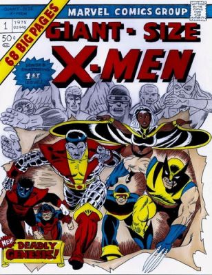 GIANT-SIZE X-MEN #1 COVER RECREATION ORIGINAL COMIC COLOR ART ON CARD STOCK | eBay US (Buy It Now)
