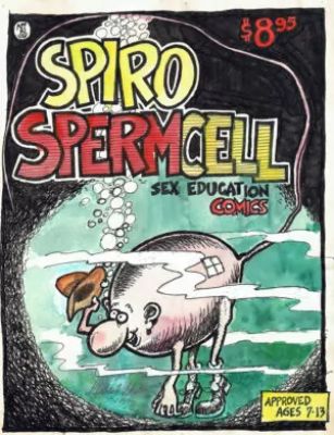Gilbert Shelton | Spiro Spermcell – vintage illustration | La Galerie de la Bande Dessinée