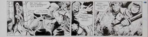 Forton | Rodric, strip n°232 Ã  l’encre de Chine de l’épi… | Banque Dessinée