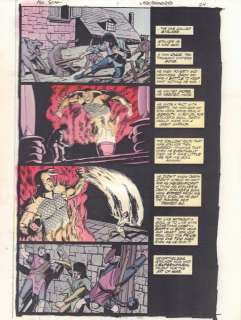 Doug Hazlewood, John Kalisz, Michael Lark | All Star Comics #1 P.24 Color Guide Art - the Stalker Origin - 1999 | Anthony’s Comic Book Art