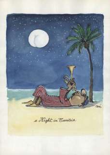 Sine (Né En 1928) | SINE Â«A Night in TunisiaÂ» Publié dans Siné Mensuel Encre Signé Ã  droit | Aponem