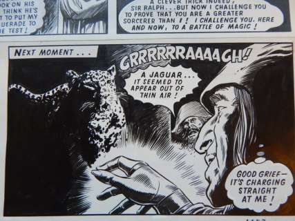 The Steel Claw - Original Art Page by JesÃºs Blasco - Valiant - Dimensions : 42 x 54 cm  - Page 4157 - (1966) | Catawiki