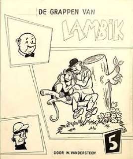 Lambik, Suske en Wiske - Originele cover - De grappen van Lambik 5 - Page volante - (1959) | Catawiki