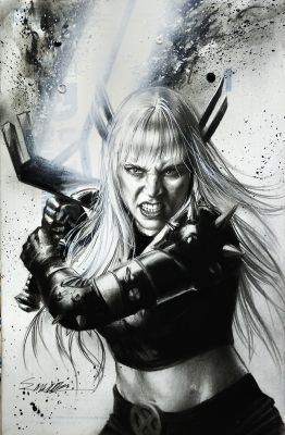 Manu Silva | X-Men - Magik charcoal pencils by Manu Silva | Raremarq (Buy It Now)