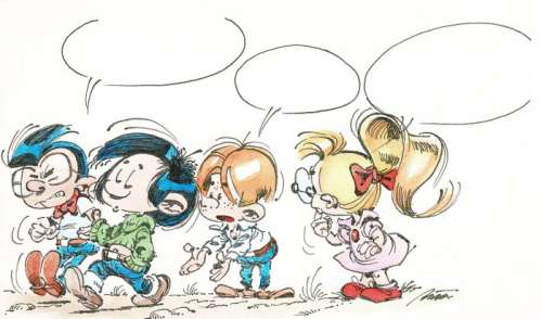 RadiÄ MiÅ¡a MijatoviÄ‡ - Dessin original Ã  l’encre de Chine et aux encres de couleurs - Gaston Lagaffe - (2016) | Catawiki