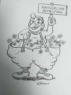 Linthout, Willy - Originele tekening - Urbanus - Natuurlijke bemesting | Catawiki
