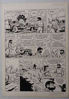  - Sikorski, Alain  - Originele pagina (p.31) - Baard en Kale / Tif et Tondu 41 - Ã€ feu et Ã  sang - (1993) 