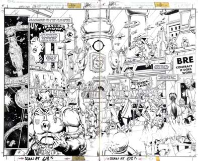 Hardcore Station #1 page 16 et 17 Jim Starlin | Planet Original Art