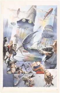 MARVELS #4 COMIC BOOK PAGE ORIGINAL ART BY ALEX ROSS. | Hake’s