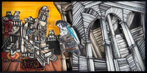 LUZZATI EMANUELE (1921 - 2007) - "Big sketch for theatre set design" | Capitolium Art