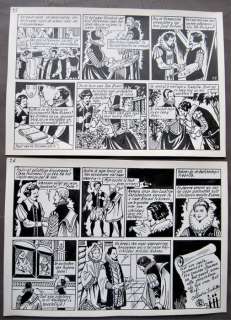 Rubens - Kunstenaar en diplomaat - Originele pagina - stroken genummerd 49 t/m 52 - (1959/1960) | Catawiki