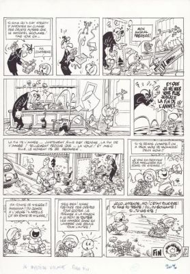 Lot 597 - Geerts. Planche originale Jojo | BDEnchères