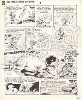 Lot 671 - Seron. Planche originale Petits Hommes