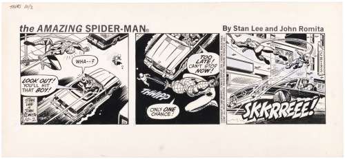 THE AMAZING SPIDER-MAN 1980 DAILY STRIP ORIGINAL ART BY JOHN ROMITA SR. | Hake’s