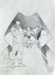 BAJRAM, DENIS UNIVERSAL WAR. Mine de plomb pour ce projet de coverture.