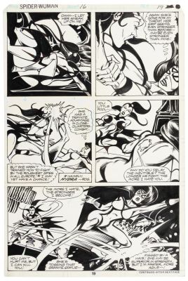 Lot 448 - Original Art * CARMINE INFANTINO * SPIDER-WOMAN No. 16, Page 19 | PBA Galleries