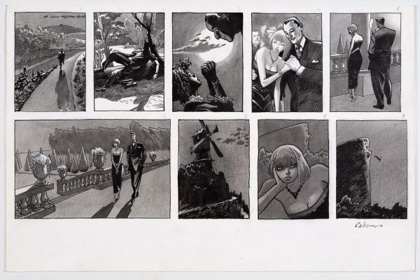 Cabanes Ensemble... | Lot 21 - Cabanes Ensemble de 9 illustrations à l’encre de Chine,... | Tessier Sarrou