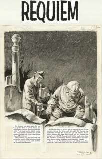 148: Ingels Requiem TI2 1956 original comic art | Russ Cochran