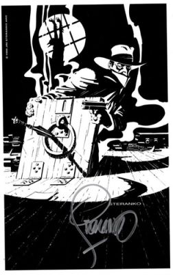 Hand SIGNED~ J. STERANKO ~The SHADOW saving The BATMAN Print | eBay US (Buy It Now)