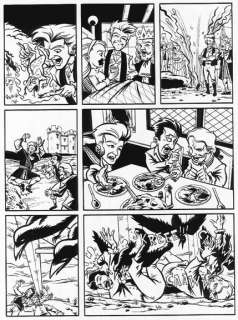 David Heatley - Comix Chicago poster Line Art