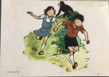 HERGE - Hergé Jo, Zette et Jocko bleu coloriage Studio