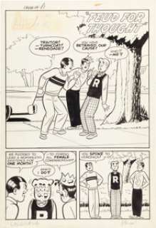Harry Lucey And Terry Szenics | Laugh Comics #114 Complete 6-Page Story "Feud for Thought" Original Art (Archie, 1960). | Heritage