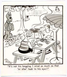 Brad Anderson - Marmaduke Daily Comic Strip Original Art dated 6-13-67 (National News Syndicate, 1967)