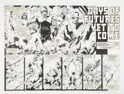 Alan Davis And Mark Farmer | Excalibur #67 Double Page Spread 2-3 Original Art (Marvel, 1993).... | Heritage