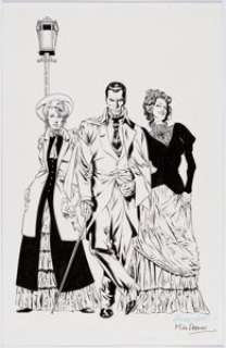 Guice, Jackson "Butch" - Jackson "Butch" Guice and Mike Perkins Ruse #1 - Enter the Detective Cover Original Art Group of 2 (Cr... (Total: 2 Original Art)