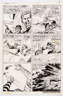 Ayers, Dick | Dick Ayers and Syd Shores Sgt. Fury #86 Story Page 15 Original Art (Marvel, 1971). ... | Heritage