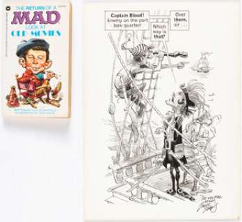 Davis, Jack | Jack Davis The Return of a MAD Look at Old Movies Paperback Interior Illustrations Original Art Group of 5 (Warner... (Total: 5 Original Art) | Heritage