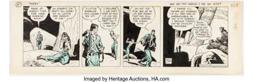 Caniff, Milton | Milton Caniff Terry and the Pirates Daily Comic Strip Original Art dated 11-11-39 (Chicago Tribune/N.Y. News Syndi... | Heritage