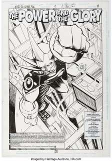 DC Artist - N. Steven Harris and Keith Champagne Aztek: The Ultimate Man #9 Splash Page 4 Original Art (DC, 1997)....