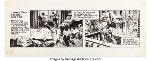 Comic Strip Artist - Unidentified | Yaroslav Horak James Bond Daily Comic Strip Original Art (Daily Express, c.1969). ... | Heritage