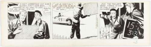 Raymond, Alex | Alex Raymond Rip Kirby Daily Comic Strip Original Art dated 8-8-53 (King Features Syndicate, 1953). ... | Heritage