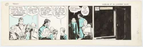 Caniff, Milton | Milton Caniff Terry and the Pirates Daily Comic Strip Original Art dated 10-22-36 (Chicago Tribune-N.Y. News, 1936... | Heritage