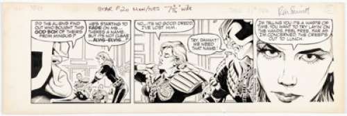 Smith, Ron - Ron Smith Judge Dredd #27 Daily Comic Strip dated 2-11-86 Original Art (IPC Magazines Ltd., 1986). ...