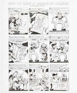 Bagge, Peter | Peter Bagge Hey, Amateur! Go From Novice to Nailing It in 9 Panels "How To have A Career in Comics" Complete 1-Pag... | Heritage