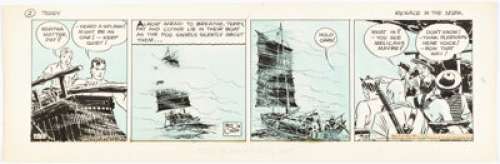 Caniff, Milton | Milton Caniff Terry and the Pirates Daily Comic Strip Original Art dated 2-11-36 (Chicago Tribune/ NY Syndicate, 1... | Heritage