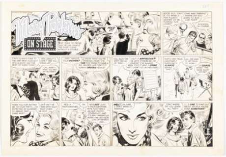 Starr, Leonard - Leonard Starr Mary Perkins: On Stage Sunday Comic Strip Original Art dated 11-4-1962 (Chicago Tribune, 1962)....