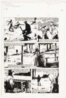 Unidentified European Comic Artist (non-superhero - Arturo del Castillo El Cobra Story Page Original Art (undated)....